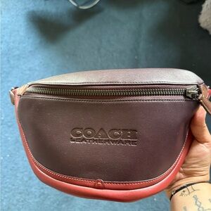 Coach Leatherware Fanny pack in Burgundy and Red